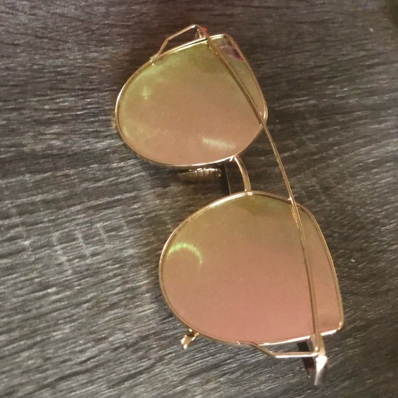 Accessories - 2/$15 Rose gold lense sunglasses
